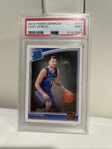 2018-19 Panini Donruss Optic - Rated Rookie #177 Luka Doncic (RC) PSA 9 MAVS
