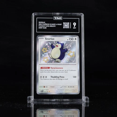 Pokemon Snorlax Paldean Fates TAG 9 202/91