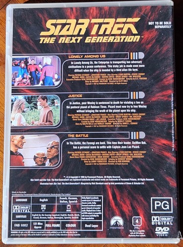 Star Trek Deep Space Nine Season 1 *Disc 3 Only* Region 4 PAL Free Fast Despatch - Picture 4 of 7