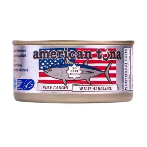 Wild Albacore Tuna No Salt 5 Oz (Case Of 12) By American Tuna - Bild 1 von 1