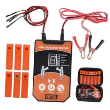  Fuel Injector Tester and Cleaner Tool Kit, Upgraded 6 Cleaning Adapters & 8 