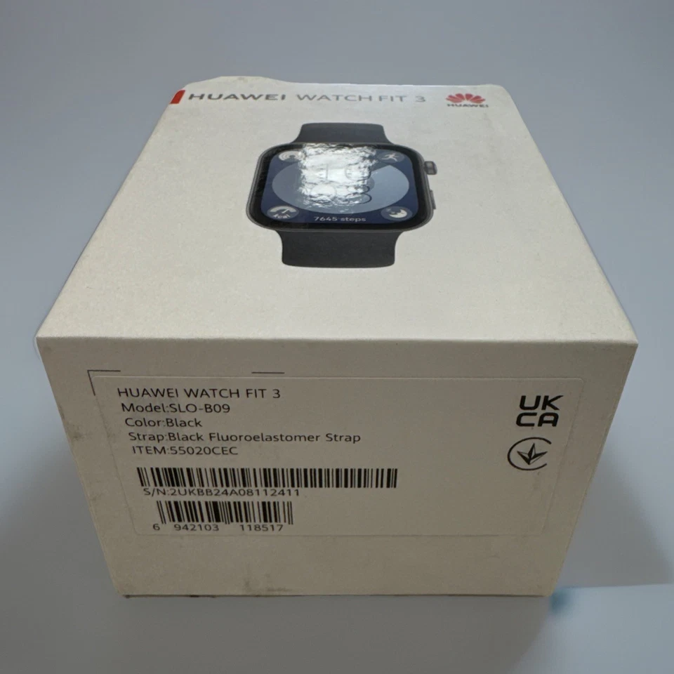 Huawei WATCH Fit 3 (1.82") AMOLED Digital Touchscreen Smart Watch - BLACK - Image 3 of 3