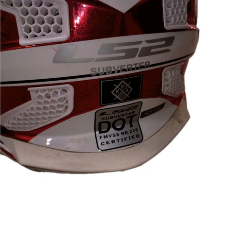 LS2 Subverter Blade Helmet Red XS - Bild 6 von 7