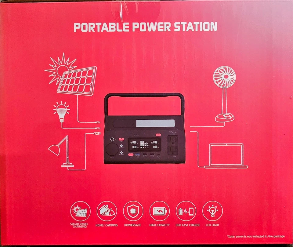 ENERGIZER 300W Portable Power Station w/Flashlight, Carrying Case PPS300W2 - NEW - Image 2 of 4