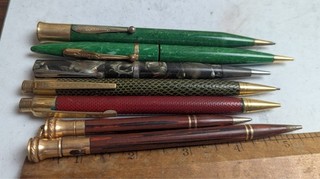 Lot of Sheaffer Waterman Wahl Eversharp vintage pencils to match fountain pens