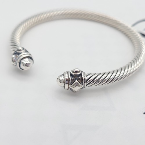 David Yurman 5 mm Renaissance Classic Cable Bracelet in 925 Sterling Silver - Picture 7 of 8