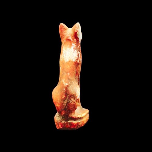 Auténtica Estatua Amuleto Antigua Egipcia Sentada Piedra/Gato Loza BASTET - Imagen 4 de 5