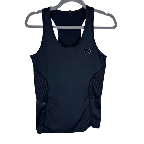 Venum Black Racerback Lightweight Mesh Scoop Neck Athletic Tank Top Size L