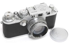 Vintage Leica IIIf camera w. Leitz Summitar 2/5cm Screw Mount NOTTESTED