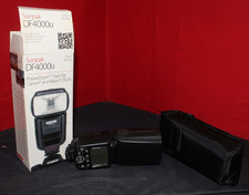 Sunpak DF4000U External Flash For Canon Cameras W/Pouch Tested Working AO4071725