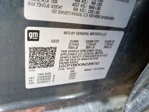 Rear Axle 9.50" Ring Gear Aam Built Fits 19-25 SIERRA 1500 PICKUP 1867460 - Picture 12 of 12