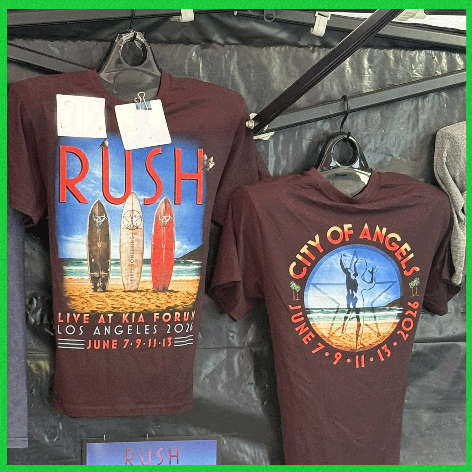 Rush Band Fifty Something North American Tour 2026 Double Sided T-Shirt