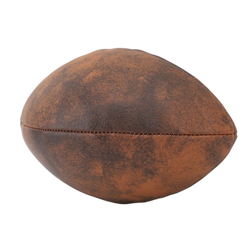Training Football Size 9 Rugby Ball PU Grip Vintage Design SC - Picture 10 of 12