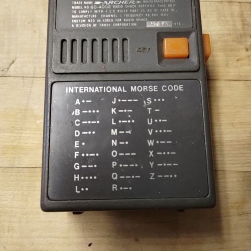 archer micro space patrol walkie talkie vintage niesprawdzone radio shack 1978 - Zdjęcie 6 z 10