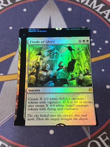 MTG NFC "miscut" Foil Finale of Glory War of the Spark #1 - Picture 1 of 2