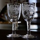 Baccarat Old Saint Louis Lorraine Liqueur Glass Pair If You Looking
