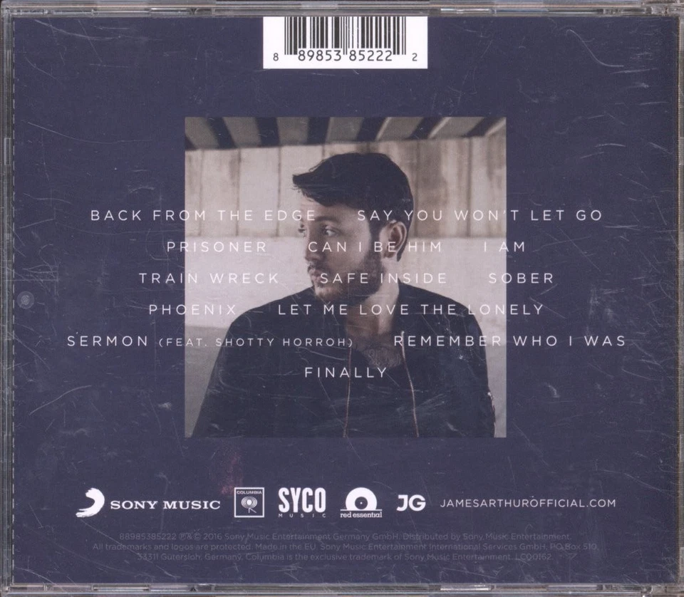 James Arthur Back From the Edge CD UK Columbia 2016 88985385222 - Bild 2 von 3