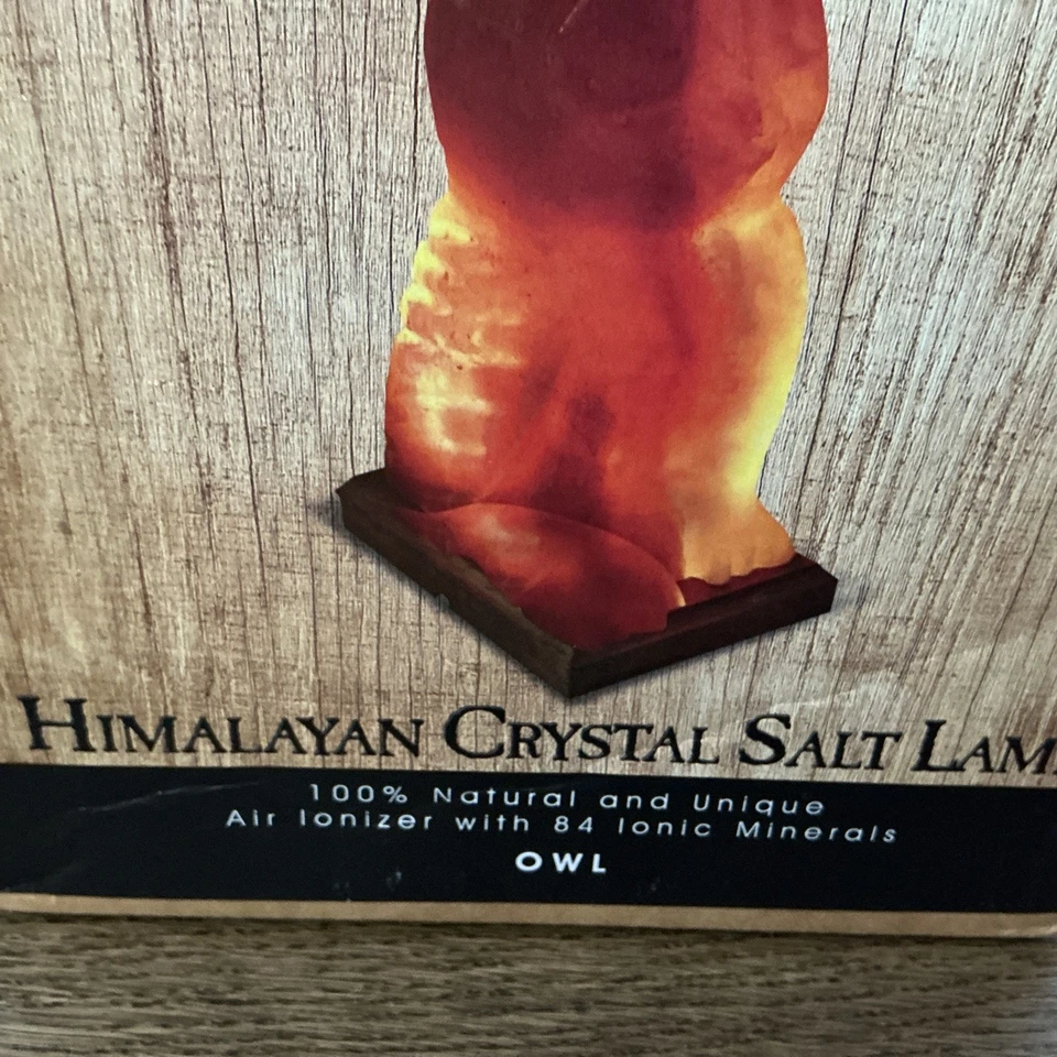 Lámpara con forma de aceite de sal rosa del Himalaya natural, lámpara ionizadora con interruptor de atenuación, LEER Foto 3 de 4