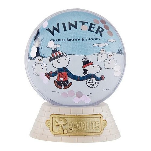PEANUTS Capsule Water Dome Set Completo di 6 Bandai Gashapon Snoopy Japan Nuovo - Foto 9 di 24