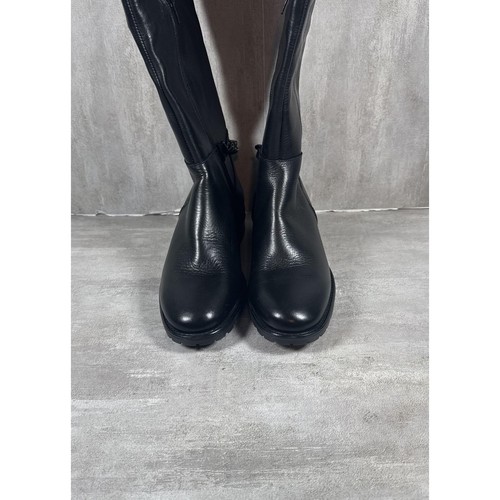 Stivali Kurt Geiger London donna taglia EU 36,5 neri gemelli sopra il ginocchio catena - Foto 3 di 10