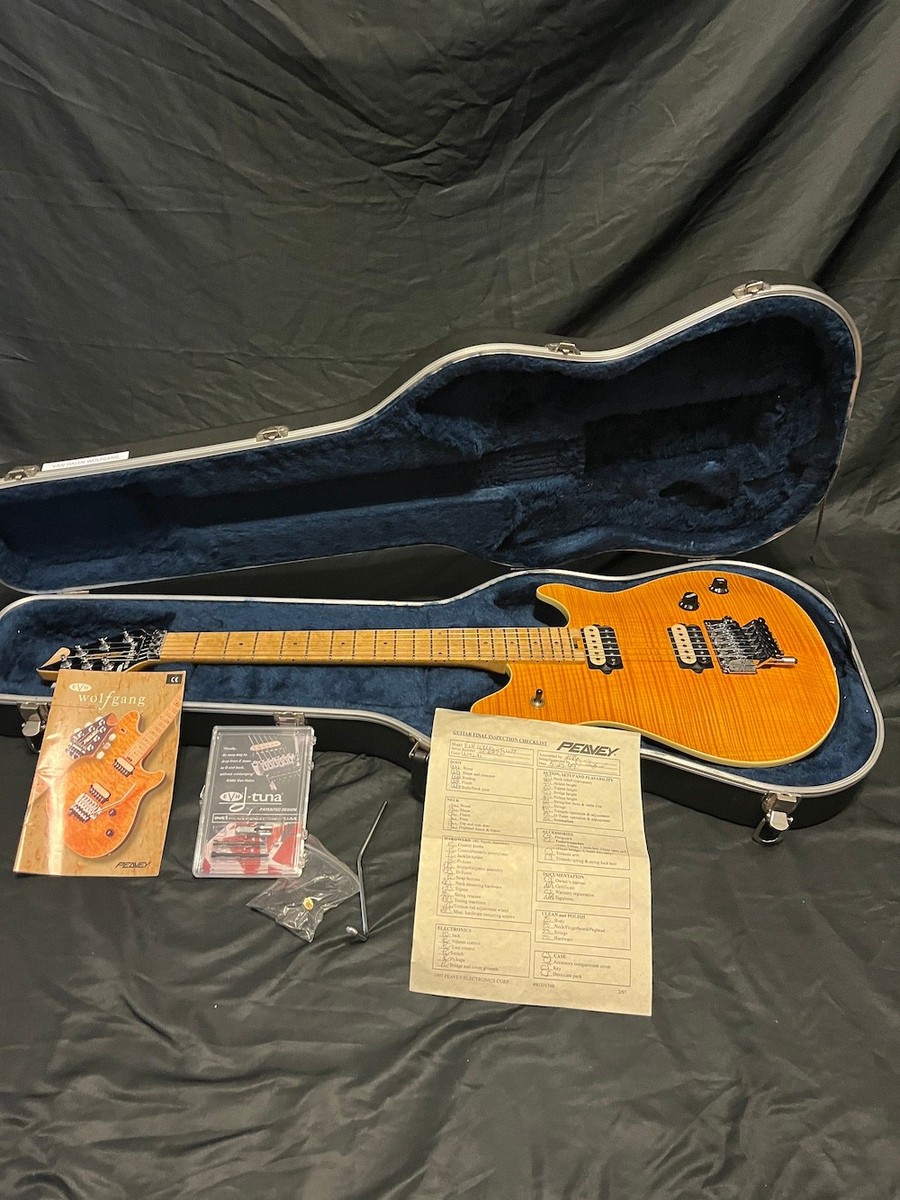 Peavey Wolfgang Standard Archtop EVH Signature Guitar-Amber Flame