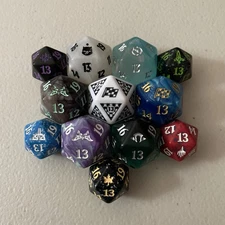 MTG Magic The Gathering D20 Spindown Oversized Dice Lot