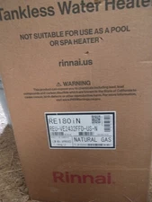 Rinnai RE180iN Indoor Tankless Water Heater 180k BTU Natural Gas (D-12 #1253)