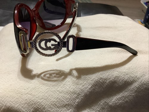 CG Eyewear Celebrity Inspired Vintage 2005 Damen Sonnenbrille - Schwarz/Silber/Rot - Bild 11 von 18