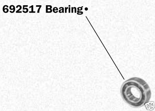 Rodamiento de bolas Dos Briggs & Stratton 692517 fabricante de equipos originales - Imagen 1 de 1