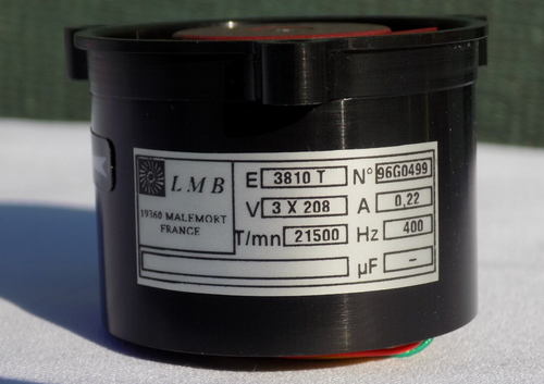 Vintage LMB Aviation Turbofan 3x208Volt 400Hz Rpm 21500 - Picture 6 of 14