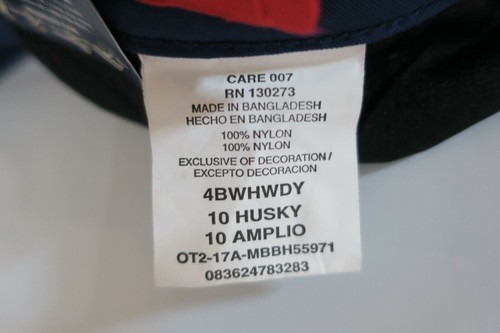 Wrangler Boys Navy Blue Flat Front Flap Pocket Outdoor Chino Shorts 10 Husky - Picture 9 of 9