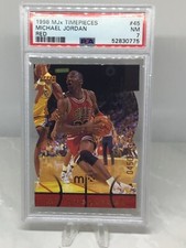 1998 Upper Deck MJx Timepieces Red #45 Michael Jordan PSA 7 (4 in all grades)