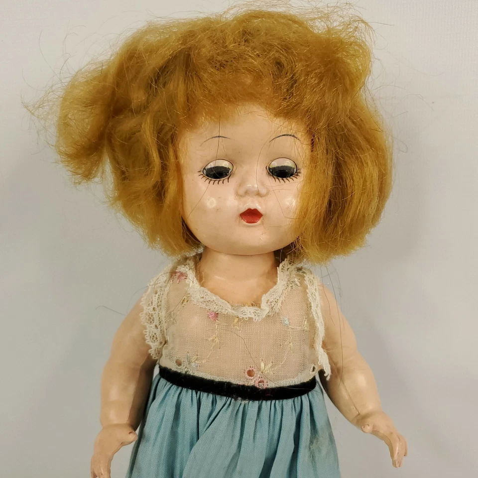 Muñeca Bloque Co Ginny Clon Pierna Recta Walker Vintage Años 50 Todo Original 10" Foto 2 de 4