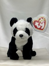 Rare Retired Ty Beanie Baby China The Panda Bear 2000 Mint P.E. Pellets W Errors