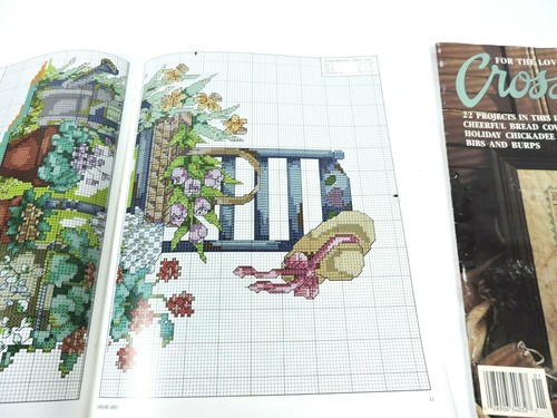 For The Love Of Cross Stitch Magazine Lot of 2 Jan Mar 1991 Patterns Needlework - Picture 9 of 12