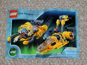2002 LEGO Mission Deep Sea Alpha Team Navigator & ROV Complete with Manual 4792