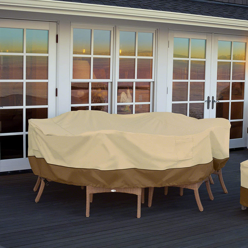Patio Table Cover, Outdoor Table Protector, Water-Resistant, Rectangular/Oval - Picture 8 of 13