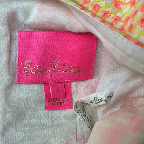 LILLY PULITZER SARAFINA EYELET BABYDOLL DRESS - Picture 4 of 12