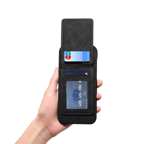 Retro magnetic attraction RFID Blocking Card Holder two-in-one Case Cell Phones - Picture 27 of 43