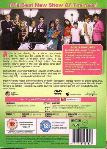 Ugly Betty - The Complete First Series:  The Bettyfied Edition DVD NEW & SEALED - Picture 2 of 2