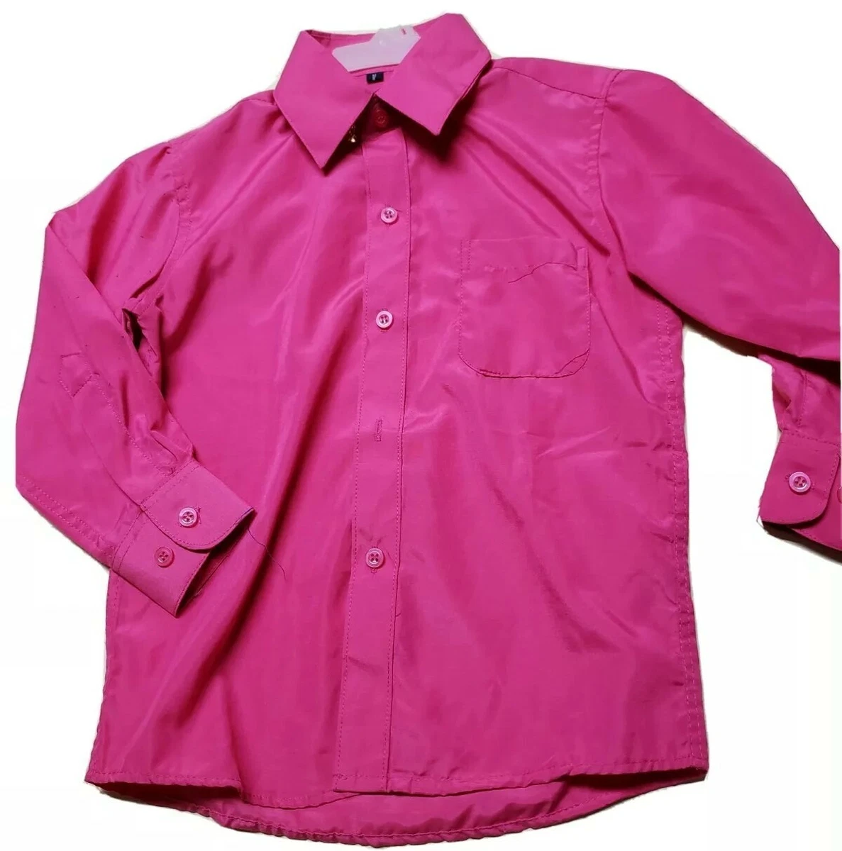 Bright pink button down clearance shirt