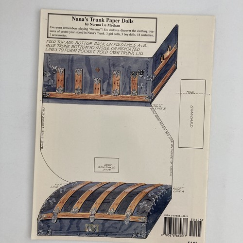 Lot - 3 Paper Doll Books, Nana's Trunk, Art Deco, 1920's, Meehan Vtg Uncut, NOS - Picture 5 of 10