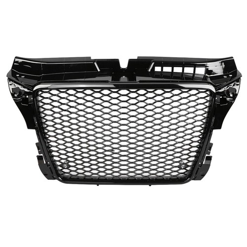 Sport Hex Mesh Honeycomb Grill Gloss Black For Audi A3 S3 8P RS3 Style 2008-2012 - Picture 3 of 15