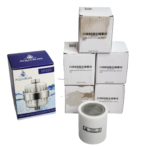 Aqua Bliss AquaBliss SF220 Shower Filter and 5x SFC100 Replacement