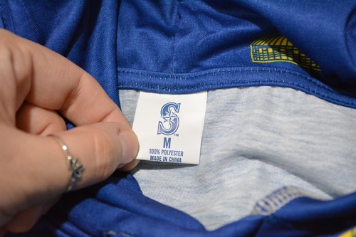 Seattle Mariners blaues Langarmshirt mit Kapuze SGA Gr. M neu - Bild 3 von 3