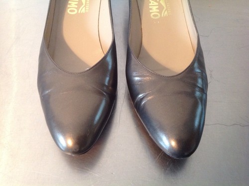 Salvatore Ferragamo Brown/bronze Low Heel Pump size 9 1/2 AAAA - Picture 3 of 8