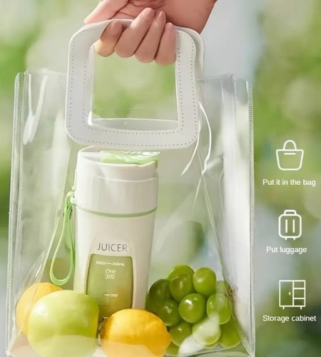 Portable Mini Juicer Cup, USB Rechargeable Smoothie Maker for Travel w. 10-Blade - Picture 9 of 15