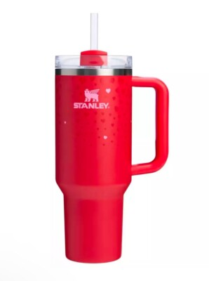 #ad #ad Stanley Target Exclusive Valentine#x27;s Day 2025 “Ruby Hearts” 40oz Tumbler IN HAND $34.99