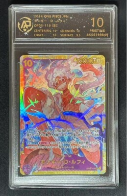 #ad 2024 ONE PIECE cards JAP Monkey D. Luffy OP05 119 SEC RPA 10（SAME AS PSA 10 $24.99