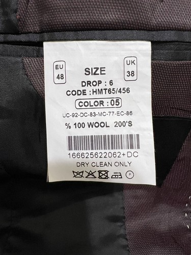 Blazer da smoking formale da uomo GroGo lana super 200 nero EU 48/US 38 - Foto 9 di 13